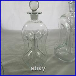 Vintage Holmegaard Kluk Kluk Hour Glass Art Decanter MCM With Stopper Danish 60s
