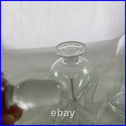 Vintage Holmegaard Kluk Kluk Hour Glass Art Decanter MCM With Stopper Danish 60s