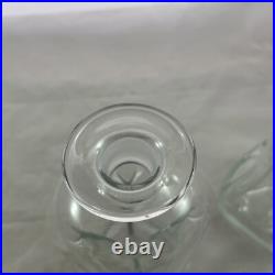 Vintage Holmegaard Kluk Kluk Hour Glass Art Decanter MCM With Stopper Danish 60s