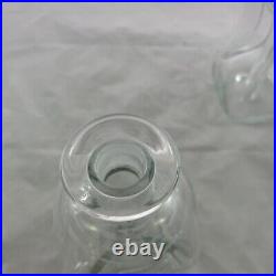 Vintage Holmegaard Kluk Kluk Hour Glass Art Decanter MCM With Stopper Danish 60s