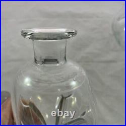 Vintage Holmegaard Kluk Kluk Hour Glass Art Decanter MCM With Stopper Danish 60s