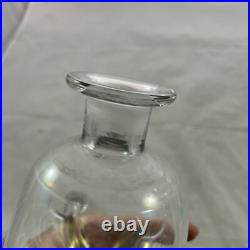 Vintage Holmegaard Kluk Kluk Hour Glass Art Decanter MCM With Stopper Danish 60s