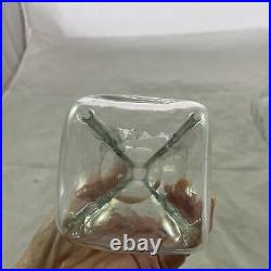 Vintage Holmegaard Kluk Kluk Hour Glass Art Decanter MCM With Stopper Danish 60s