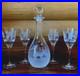 Vintage-Hungarian-Crystal-Wine-Decanter-With-4-Glasses-Etched-Deer-Pheasants-01-bshe