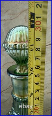 Vintage Imperial Glass Company Grape Carnival Glass Decanter Set, Estate Find