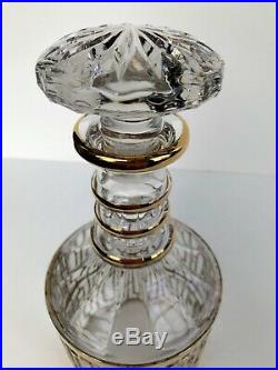 Vintage Imperial Shoji trellis glass decanter bottle stopper mid century modern