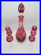 Vintage-Imperlux-Crystal-Decanter-with-Stopper-6-Goblets-Ruby-Cut-to-Clear-01-ae