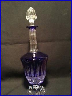 Vintage Incredible Saint Louis Crystal Tommy Decanter 5 Goblets