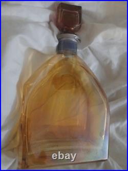Vintage Iridescent Italy Made Decanter Glass Stunning