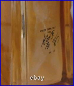 Vintage Iridescent Italy Made Decanter Glass Stunning