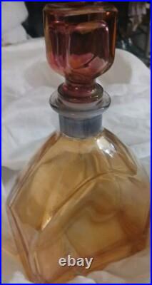 Vintage Iridescent Italy Made Decanter Glass Stunning