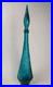 Vintage-Italian-Empoli-Genie-Bottle-Decanter-stopper-Teal-Blue-Floral-Pattern-01-bmdp