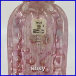 Vintage Italian Gambaro & Poggi Glass Perfume Bottle Decanter Murano Vetri