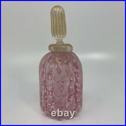Vintage Italian Gambaro & Poggi Glass Perfume Bottle Decanter Murano Vetri