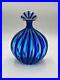 Vintage-Italian-Murano-Art-Glass-Decanter-Blue-Teal-Rose-gold-stripes-11-H-01-lu