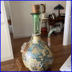 Vintage Italian Smith World Decanter with Ice Chamber & Vintage Italian globe
