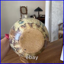 Vintage Italian Smith World Decanter with Ice Chamber & Vintage Italian globe