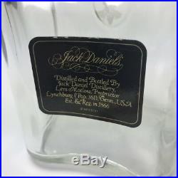 Vintage Jack Daniels 125th Anniversary Bottle Decanter 1990 Empty Glass Whiskey
