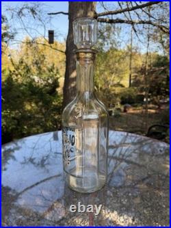 Vintage Jack Daniels Gold Medal Old No 7 Decanter Bottle WITH Glass Stopper