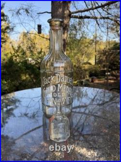 Vintage Jack Daniels Gold Medal Old No 7 Decanter Bottle WITH Glass Stopper
