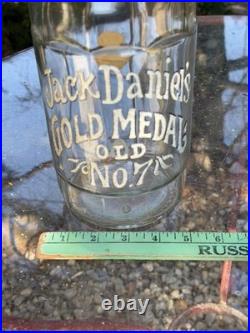 Vintage Jack Daniels Gold Medal Old No 7 Decanter Bottle WITH Glass Stopper