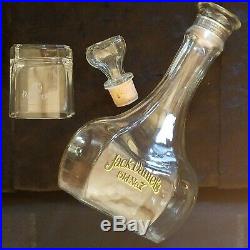 Vintage Jack Daniels Old no. 7 riverboat Captains decanter with glass, RARE