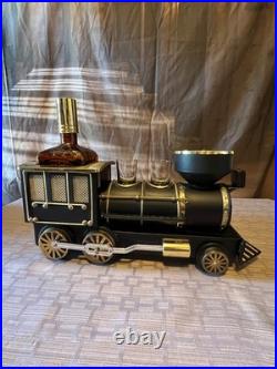 Vintage Japan 1880 Iron Horse Train Decanter Set 2 Shot Glasses Music Box