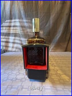 Vintage Japan 1880 Iron Horse Train Decanter Set 2 Shot Glasses Music Box