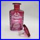 Vintage-Koscherak-Brothers-USA-Cranberry-Red-Cut-to-Clear-Square-Decanter-8-01-ez