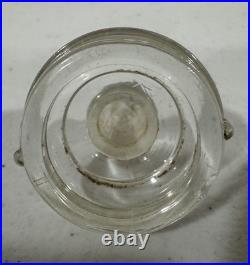 Vintage Kosta Boda Clear Glass Decanter Stopper Apothecary Jar Lid Part