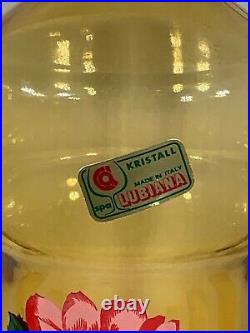 Vintage Kristall Lubiana Decanter Set Italy