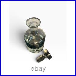 Vintage Krosno Glass Decanter Mid Century Vintage Bubble Base