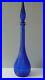 Vintage-LARGE-Glass-Genie-Bottle-Decanter-Bristol-Cobalt-Blue-Italian-Empoli-MCM-01-fmr
