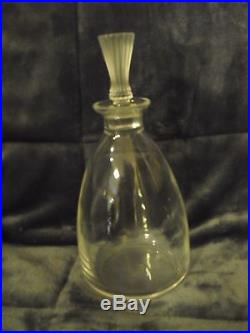 Vintage Lalique Barsac Crystal Decanter, Mint Approx 10 Tall