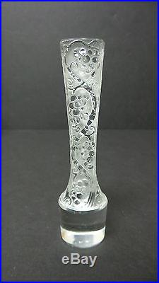 Vintage Lalique Crystal Phalsbourg Wine Decanter (retail $1390.00) Mint