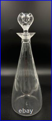 Vintage Lalique Glass Decanter With Stopper