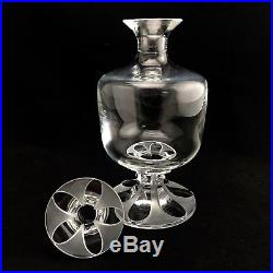 Vintage Lalique Valencay Fine Crystal Footed Decanter Made in France