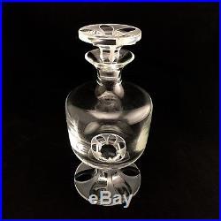 Vintage Lalique Valencay Fine Crystal Footed Decanter Made in France
