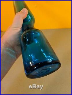 Vintage Large 20 Wayne Husted Indiana Art Glass Decanter Kingston with Stopper