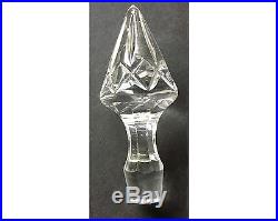 Vintage Large Elegant Cut Crystal Wine Port Liquor Decanter with Handle
