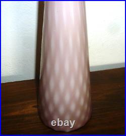 Vintage Lavender Purple Empoli Art Glass Cased Bottle NO Top 60's Price Drop