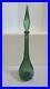 Vintage-MCM-22-Genie-Bottle-Decanter-Green-Italian-Bubble-Glass-Empoli-01-msq