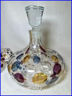 Vintage MCM Artglass Nemo Glass BorskeSklo Decanter 6 Glasses Max Kannegiesser