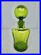 Vintage-MCM-BLENKO-Glass-669-Green-Joel-Myers-Decanter-withStopper-Stunning-01-xz