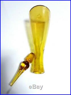 Vintage MCM Blenko Art Glass Jonquil 10.5 Cruet Decanter 920-S Winslow Anderson
