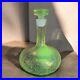 Vintage-MCM-Blenko-Clear-Crackle-Glass-Bottle-Decanter-Stopper-Manganese-365nm-01-ph