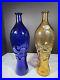 Vintage-MCM-Blue-Yellow-Rossini-Empoli-Glass-Decanter-Genie-Wavy-Bottle-Italy-15-01-qwgb