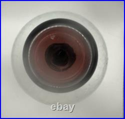 Vintage MCM Early Blenko 5425 Decanter Crystal Crackle Amethyst Stopper 9