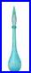 Vintage-MCM-Empoli-Aqua-Blue-Italian-Glass-Bubble-Genie-Bottle-01-opg