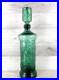 Vintage-MCM-Empoli-Glass-Genie-Decanter-Fruit-Motif-19-25-Green-With-Stopper-01-dfyz